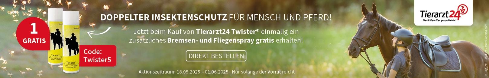 Tierarzt24 Twister 1+1 Aktion